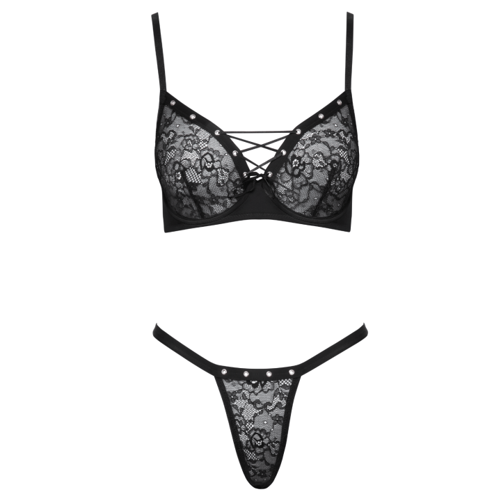 Soutien-gorge à armatures &amp; string - Cottelli