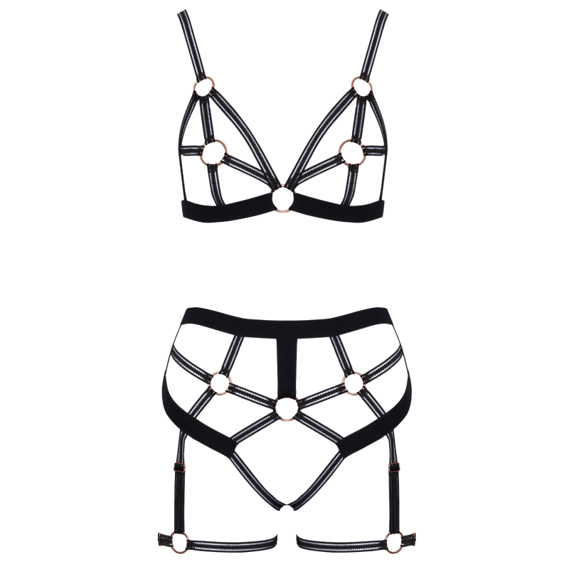 Ensemble lingerie harnais ouvert - Cottelli