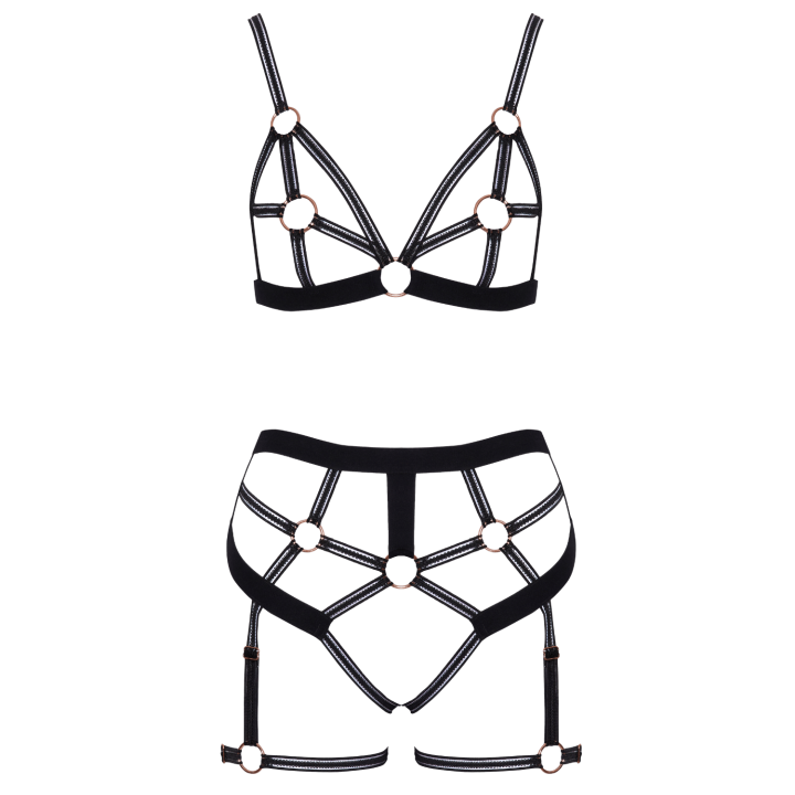 Ensemble lingerie harnais ouvert - Cottelli