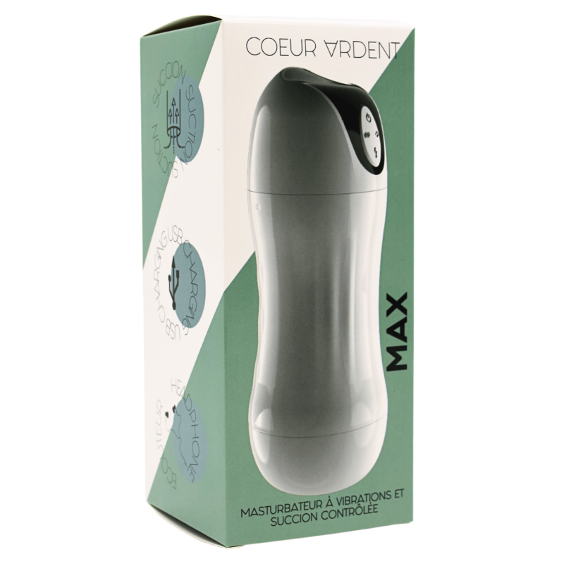 MAX – Masturbateur à Vibrations &amp; Succion Contrôlée USB