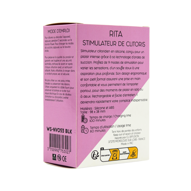 RITA – Stimulateur Clitoridien à Ondes de Succion
