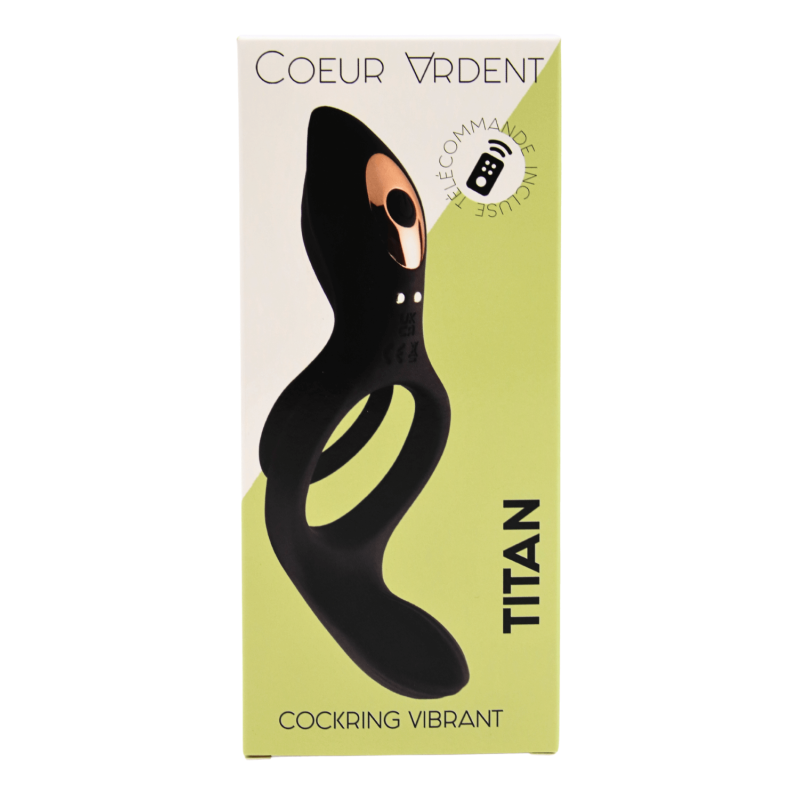TITAN – Cockring Vibrant Télécommandé