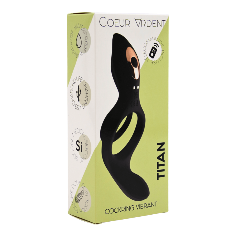 TITAN – Cockring Vibrant Télécommandé