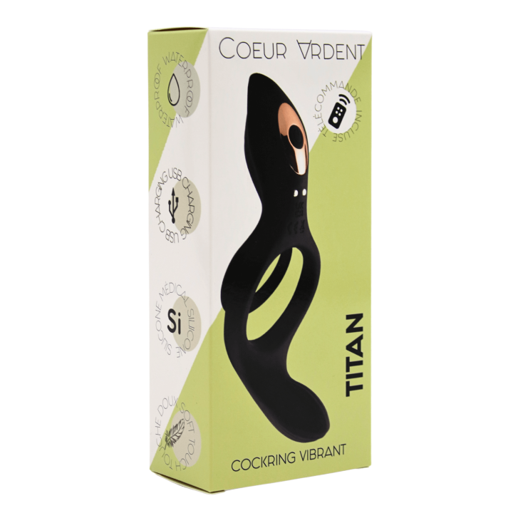 TITAN – Cockring Vibrant Télécommandé