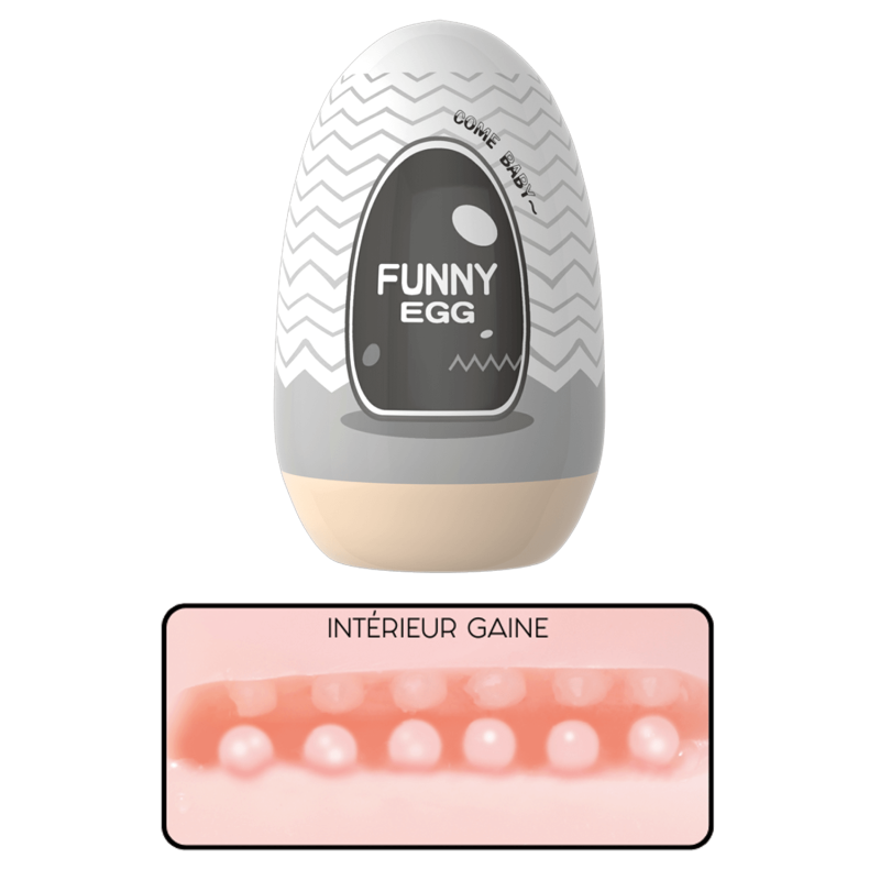 Gaine Masturbatrice Réutilisable FUNNY EGG – Design Réaliste Anus