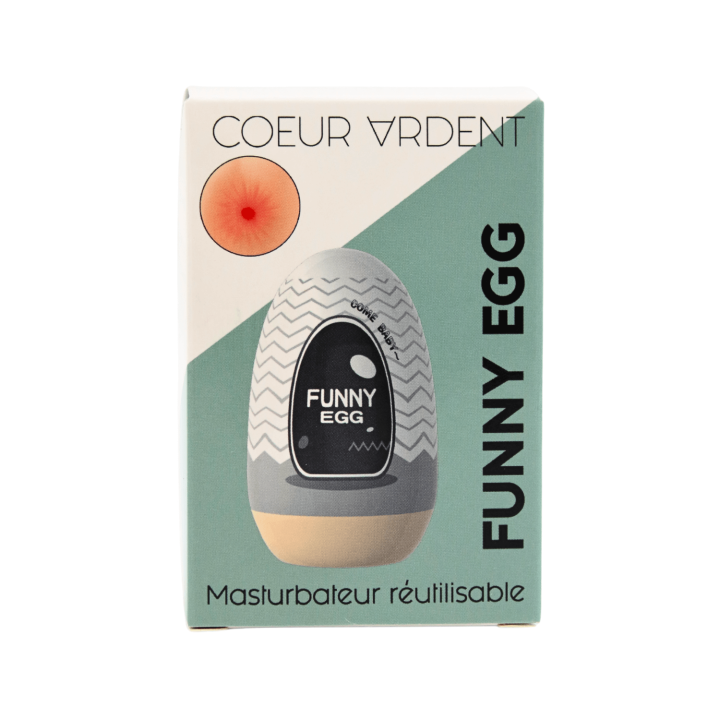 Gaine Masturbatrice Réutilisable FUNNY EGG – Design Réaliste Anus