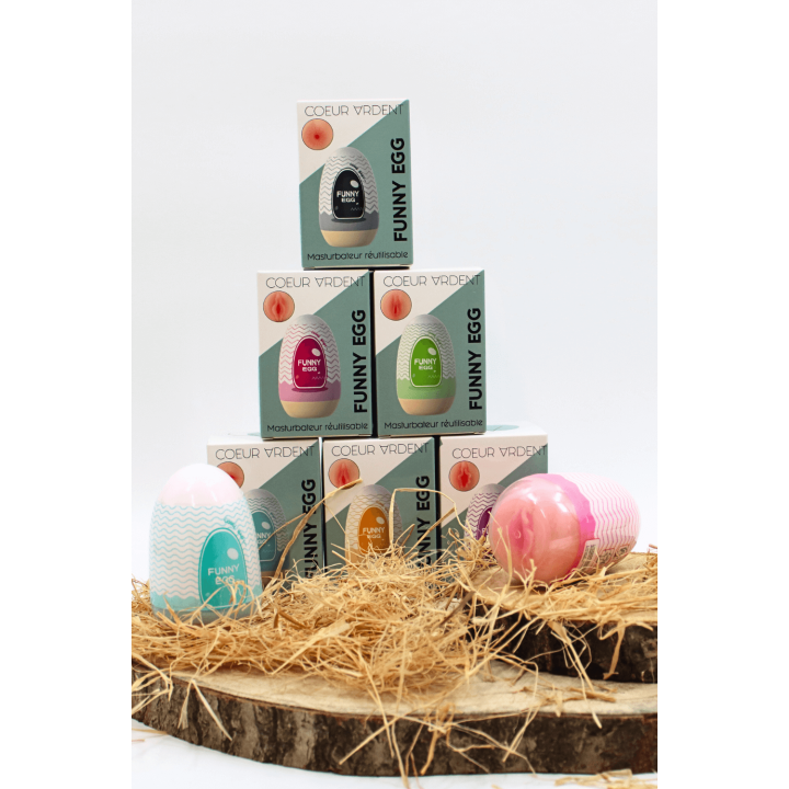 Gaine Masturbatrice Réutilisable FUNNY EGG – Design Réaliste Anus