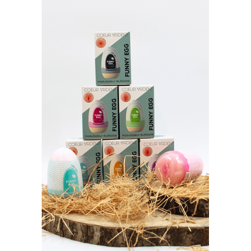 Gaine Masturbatrice Réutilisable FUNNY EGG – Design Réaliste Bouche