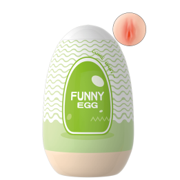 Gaine Masturbatrice Réutilisable FUNNY EGG – Design Réaliste Vagin lèvres fines