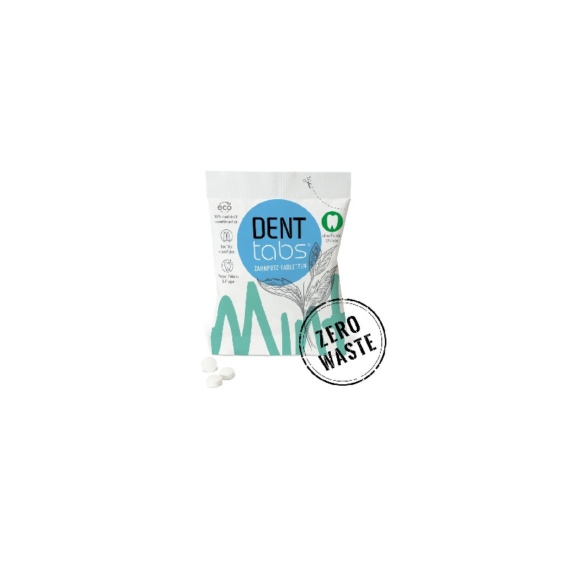 DENTTABS přírodní zubní pasta v tabletách bez fluoridu 10 000 ks Zero waste balení