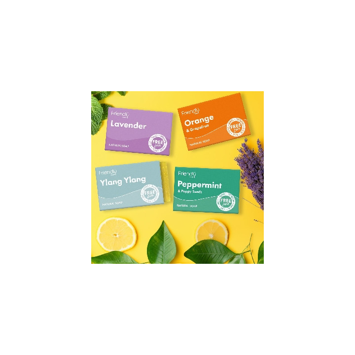 Friendly Soap přírodní mýdlo pomeranč a grep 7ks zero waste balení