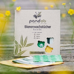Pandoo Opakovaně použitelný obal s včelím voskem 3 ks