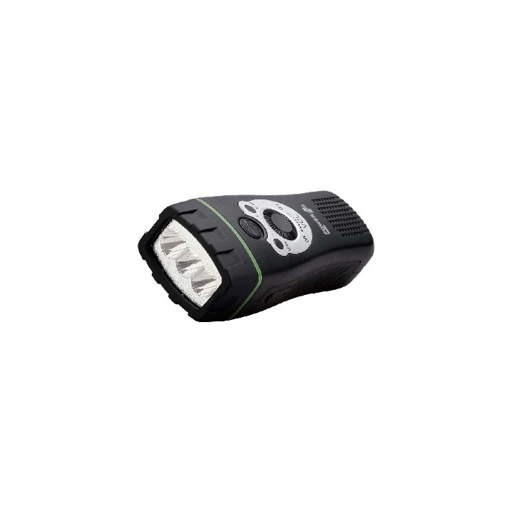 POWERplus Dynamo LED baterka a rádio Wolf