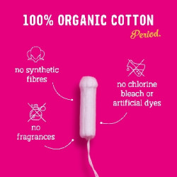 FLO menstruační tampony z bio bavlny mix 8 ks Regular a 8 ks Super