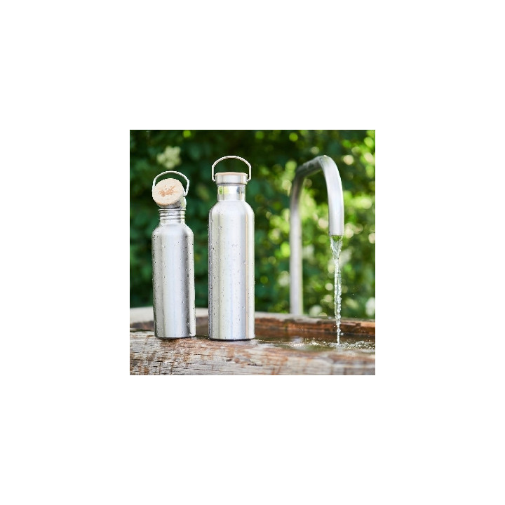 Pandoo Nerezová termoska s bambusovým víčkem 750 ml