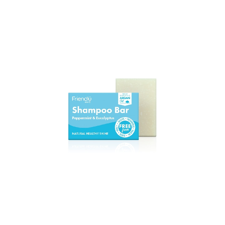 Friendly Soap přírodní mýdlo na vlasy máta a eukalyptus