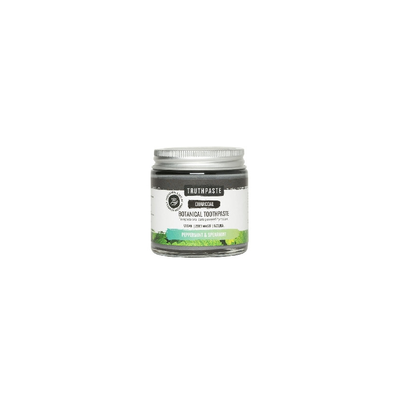 Truthpaste Charcoal přírodní minerální zubní pasta s aktivním uhlím máta 100 ml
