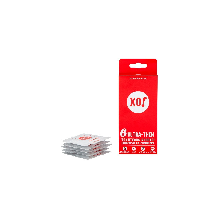 XO Kondom z přírodního latexu Ultra thin 6 ks