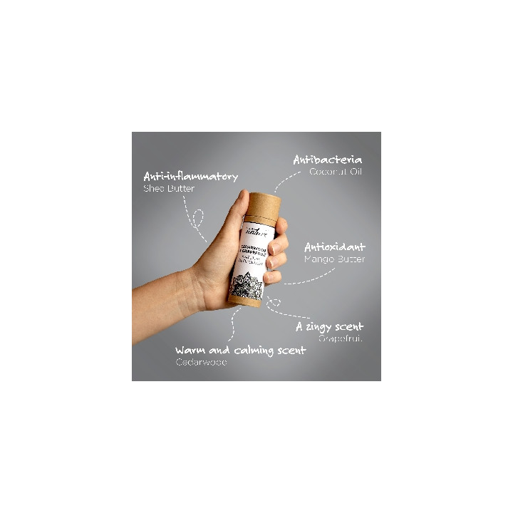 Your Nature Tuhý deodorant Cedrové dřevo a Grapefruit 70 g