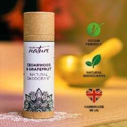 Your Nature Tuhý deodorant Cedrové dřevo a Grapefruit 70 g