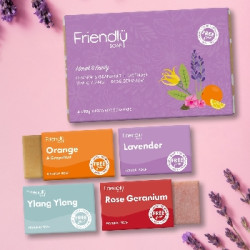 Friendly Soap přírodní mýdlo dárková sada mýdel Floral and Fruity 4x 95g