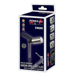 POWERplus Swan Solární bodové osvětlení 6LED 64 Lumenů