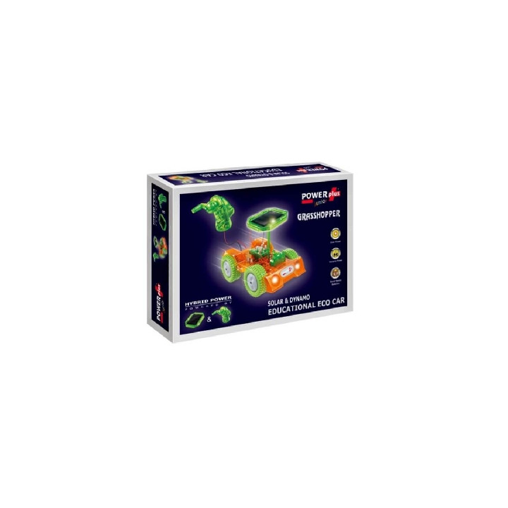 POWERplus Grasshopper Solární autíčko s dynamem