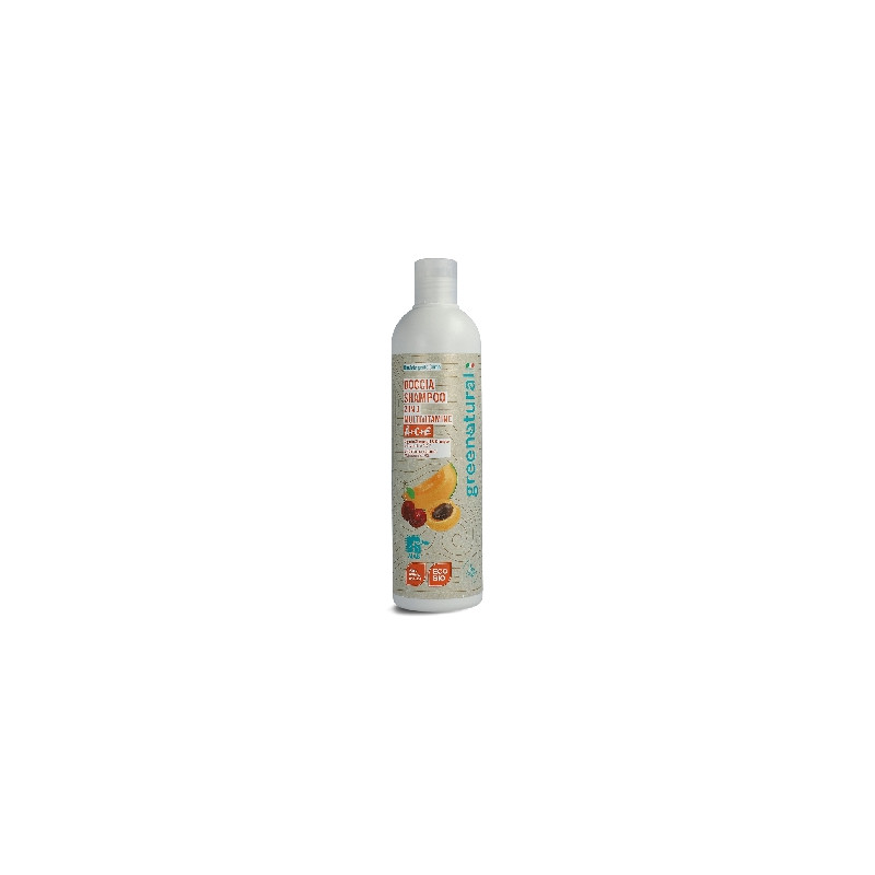 Greenatural Sprchový gel a šampon 2v1 s vitamíny ACE BIO 400 ml