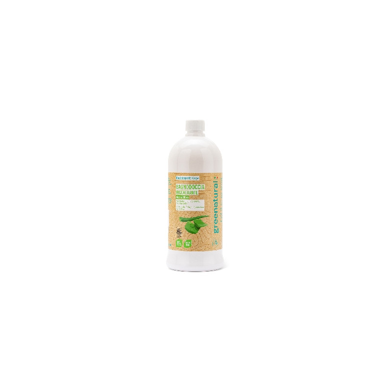 Greenatural Regenerační sprchový gel aloe vera a oliva BIO 1 l