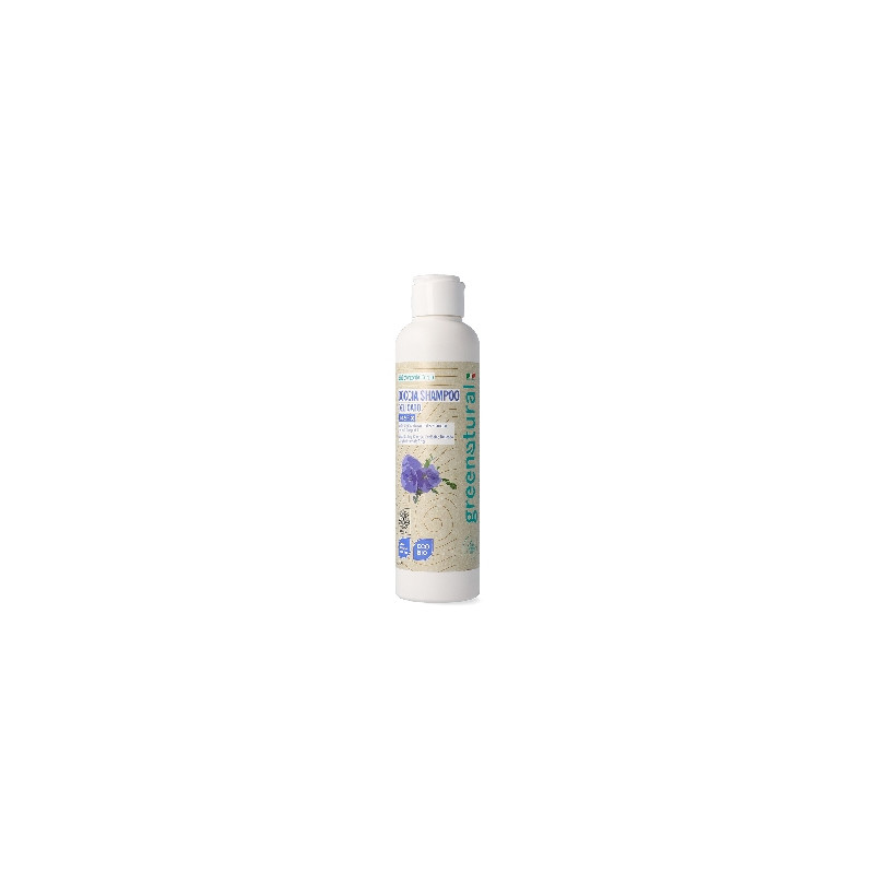 Greenatural Sprchový gel a šampon 2v1 len a rýže BIO 250 ml