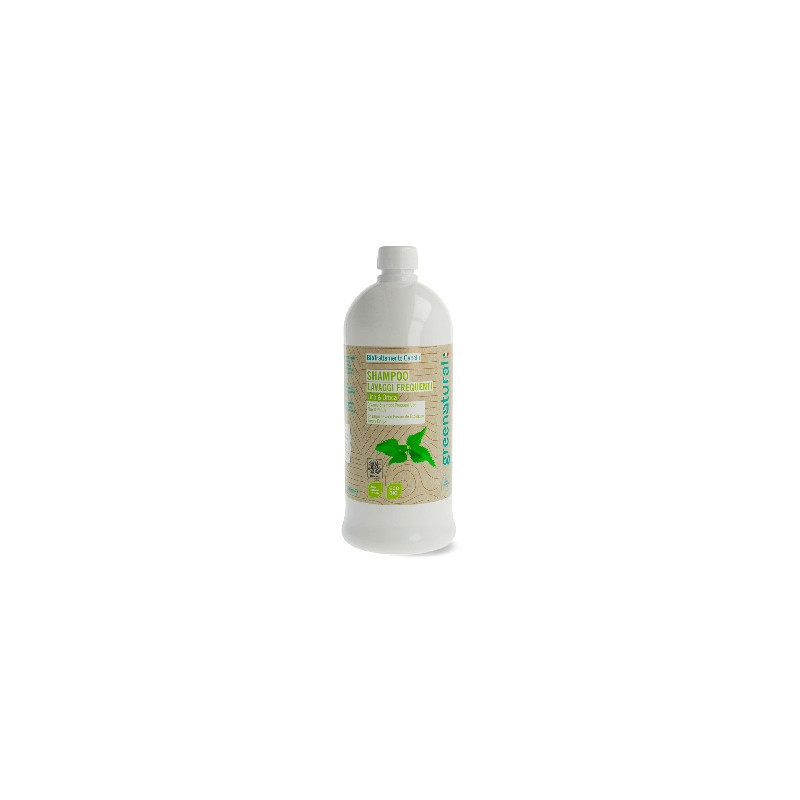 Greenatural Šampon pro všechny typy vlasů len a kopřiva BIO 1 l