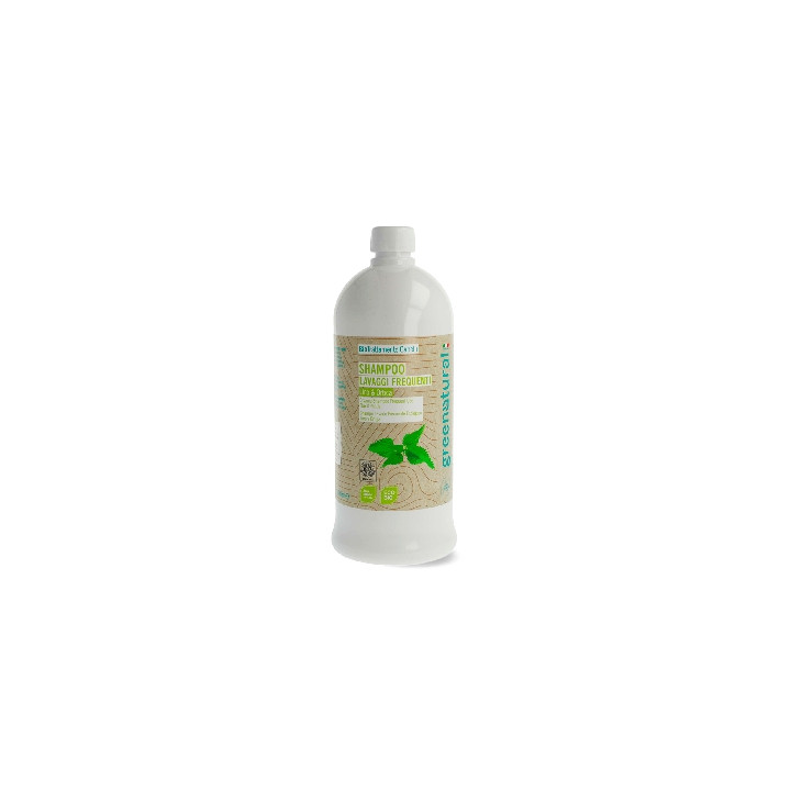 Greenatural Šampon pro všechny typy vlasů len a kopřiva BIO 1 l
