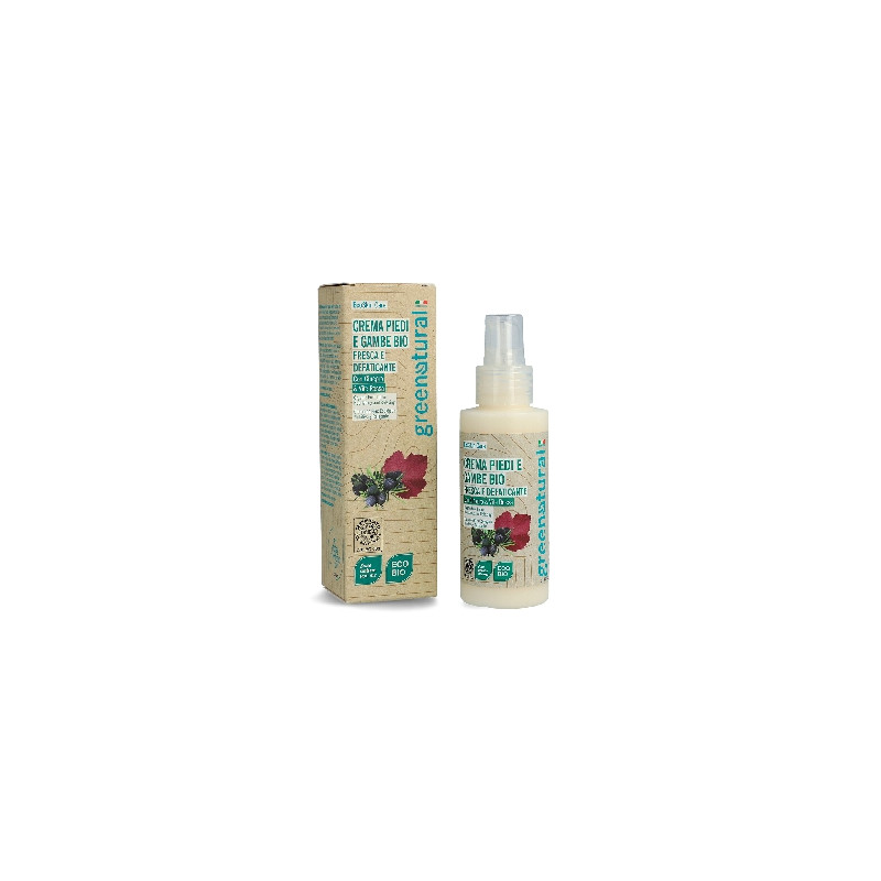 Greenatural Výživný krém na nohy třezalka a jalovec BIO 100 ml