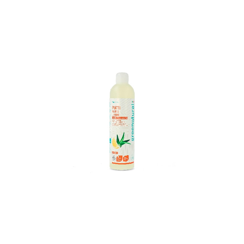 Greenatural Prostředek na mytí nádobí aloe vera a citron 500 ml