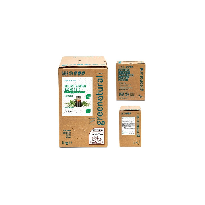 Greenatural Čistič na koupelny 2v1 máta a tea tree 5 kg