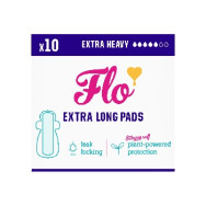 FLO Ultra tenké menstruační vložky z bio bambusu s křidélky 10 ks extra absorpční