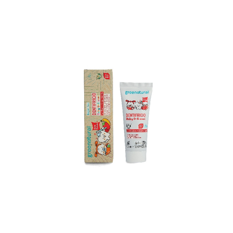Greenatural Zubní pasta pro děti do 6 let s fluoridem ovocná BIO 75 ml