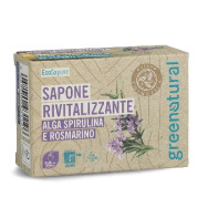 Greenatural Revitalizační mýdlo spirulina a rozmarýn 100 g