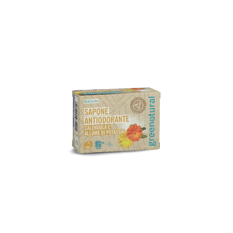 Greenatural Deodorační mýdlo měsíček a kamenec 100 g