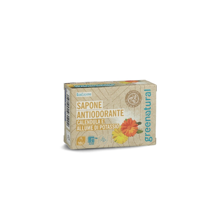Greenatural Deodorační mýdlo měsíček a kamenec 100 g