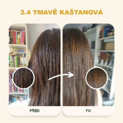 Emblica Přírodní rostlinná barva na vlasy 3.4 tmavě kaštanová BIO 100 g