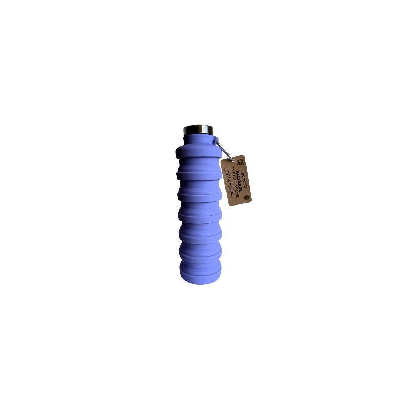 Pandoo Skládací silikonová láhev na pití 700 ml fialová