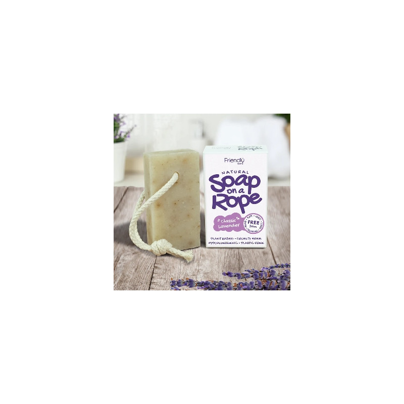 Friendly Soap přírodní mýdlo levandule na šnůrce 125 g