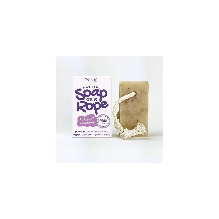 Friendly Soap přírodní mýdlo levandule na šnůrce 125 g