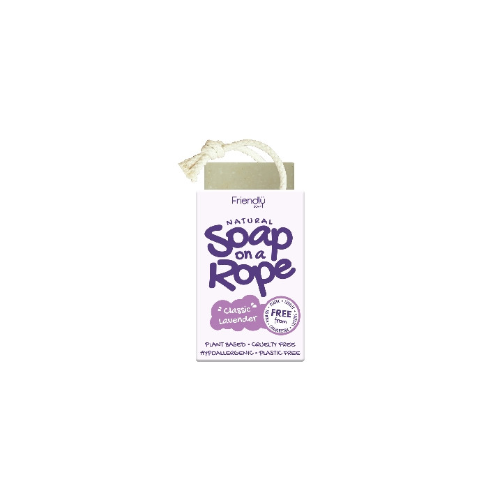 Friendly Soap přírodní mýdlo levandule na šnůrce 125 g
