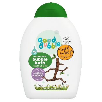 Good Bubble Stick Man Dětská pěna do koupele Sladký fík a Černý bez 400ml
