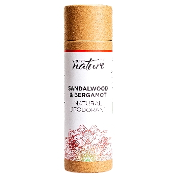Your Nature Tuhý deodorant Santalové dřevo a Bergamot 70 g