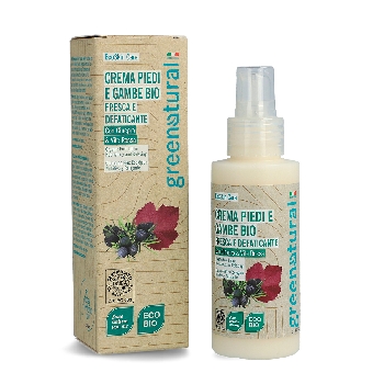 Greenatural Výživný krém na nohy třezalka a jalovec BIO 100 ml