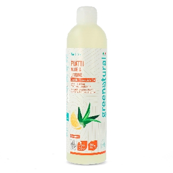 Greenatural Prostředek na mytí nádobí aloe vera a citron 500 ml