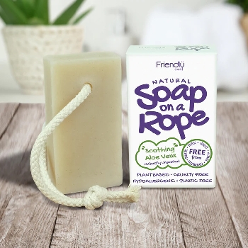 Friendly Soap přírodní mýdlo aloe vera na šnůrce 125 g
